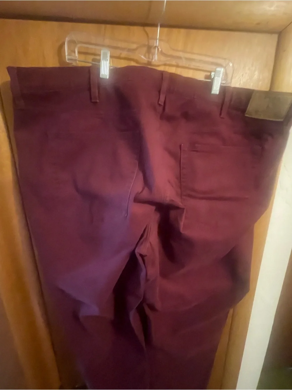 Polo Ralph Lauren Varick Slim Straight  Stretch Burgandy Jeans 46B/30